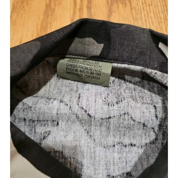 Rothco USA Combat Camo Black Field Jacket Military Uniform Men's Small Tactical - Picture 5 of 8